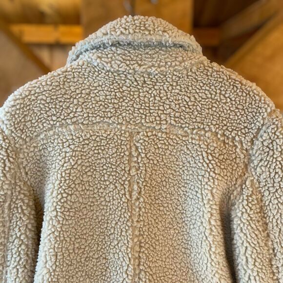 H&M Divided Teddy Sherpa Longline Moto Jacket - Picture 9 of 10